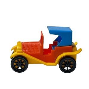 VTG 1950s Single Bruder Mini Toy Model T Car Snap Together Plastic West Germany